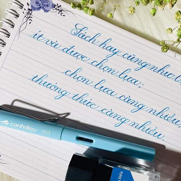 Bút cánh diều 203 ngòi mài / Bút máy - bút mực dành cho học sinh tiểu học ngòi kín, mài êm