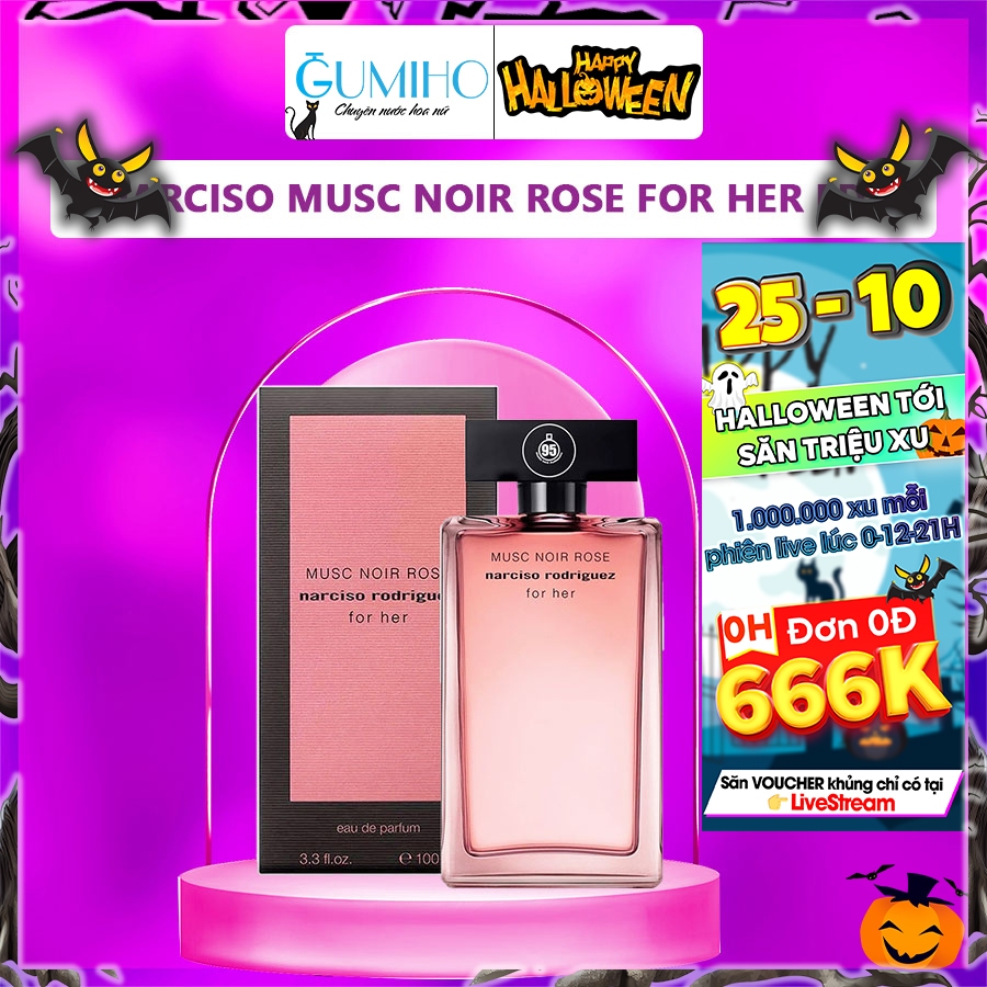 Nước hoa nữ Narciso Musc Noir Rose for Her EDP 2022 - Gumiho Perfumes