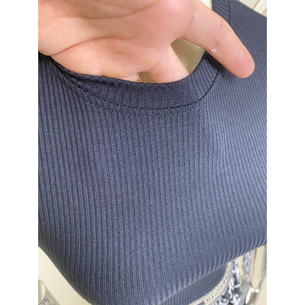 Set áo thun trơn tay ngắn croptop cổ tròn phối quần dài ống suông có túi lưng thun họa tiết Di o form 38-55kg