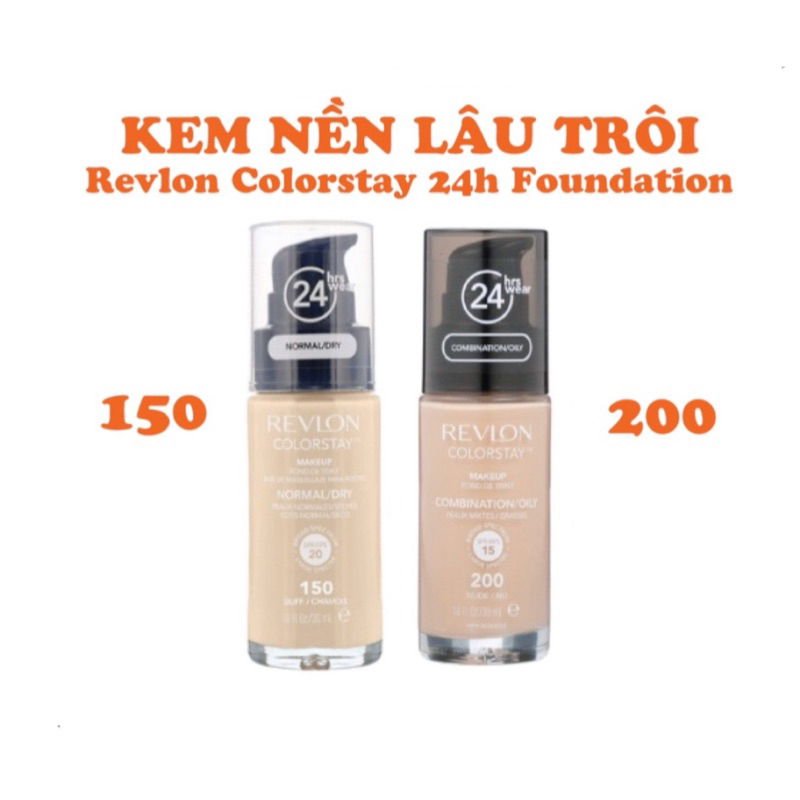 ĐỌC MÔ TẢ  KEM NỀN KIỀM DẦU LÂU TRÔI REVLON COLORSTAY 24H TONE 150