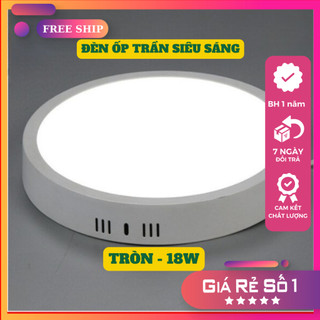 Đèn led ốp trần tròn ,đèn ốp nổi cao cấp 18w đèn ốp trần thach cao trang trí phòng khách hành lang cầu thang