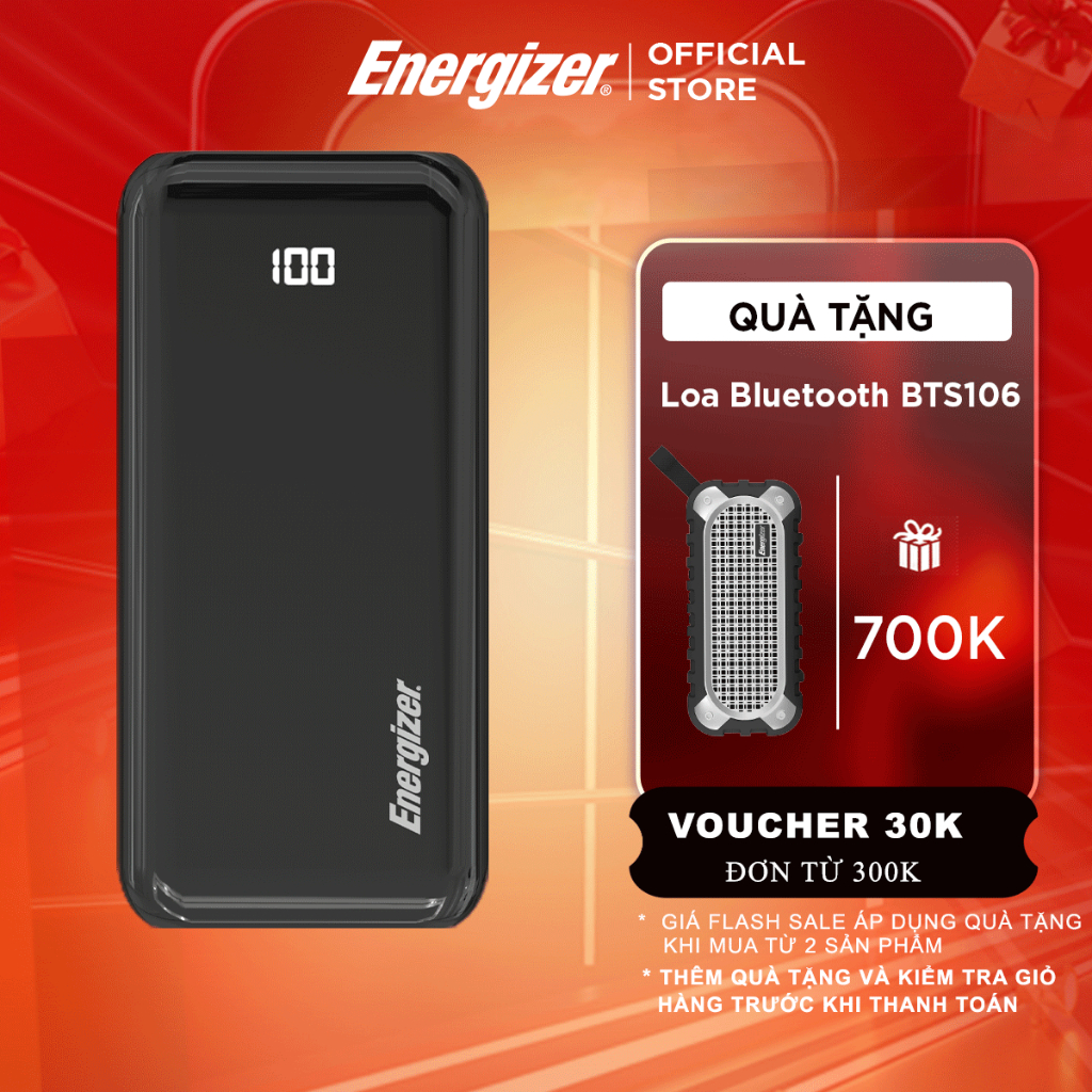 Sạc dự phòng Energizer UE20011PQ - Tích hợp sạc nhanh đa nền tảng, sạc nhanh 2 chiều cổng USB-C