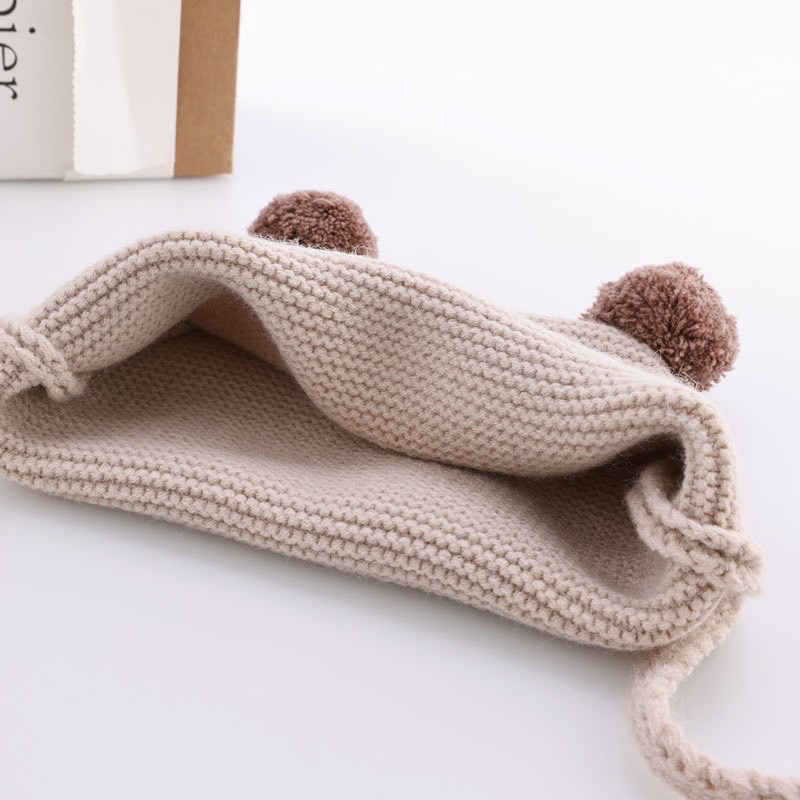 Mũ len 2 quả cho bé mã 3345