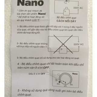 Chiết áp quạt và chiết áp đèn Panasonic - Nanoco