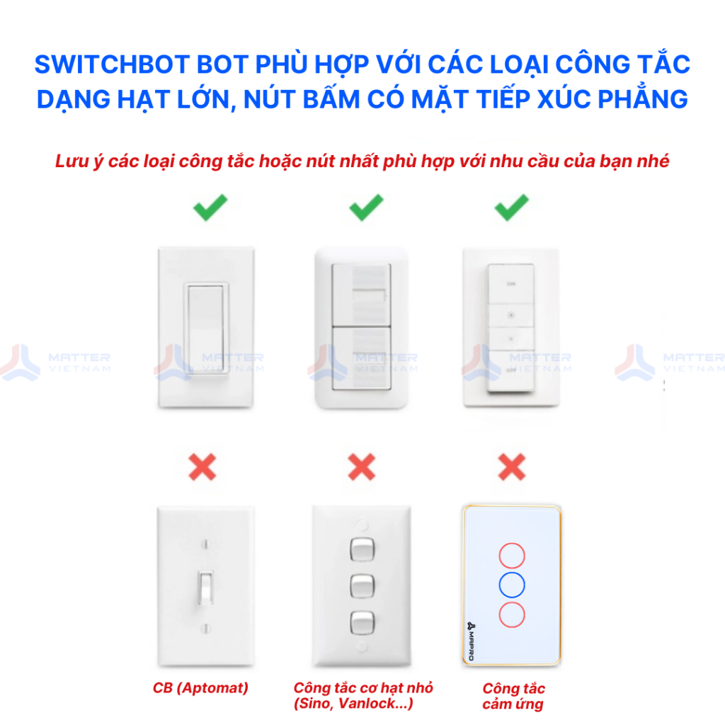 SwitchBot Bot - Công tắc thông minh SwitchBot - Kết nối Bluetooth, pin 600 ngày