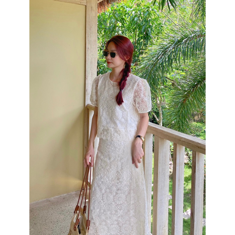 𝐗𝐚𝐯𝐢𝐚 𝐒𝐞𝐭 - Set ren hoa nổi