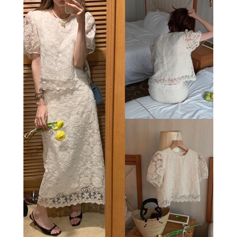 𝐗𝐚𝐯𝐢𝐚 𝐒𝐞𝐭 - Set ren hoa nổi