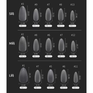 Móng úp form mới siêu mỏng làm nailbox 3 size
