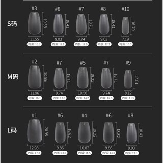 Móng úp form mới siêu mỏng làm nailbox 3 size