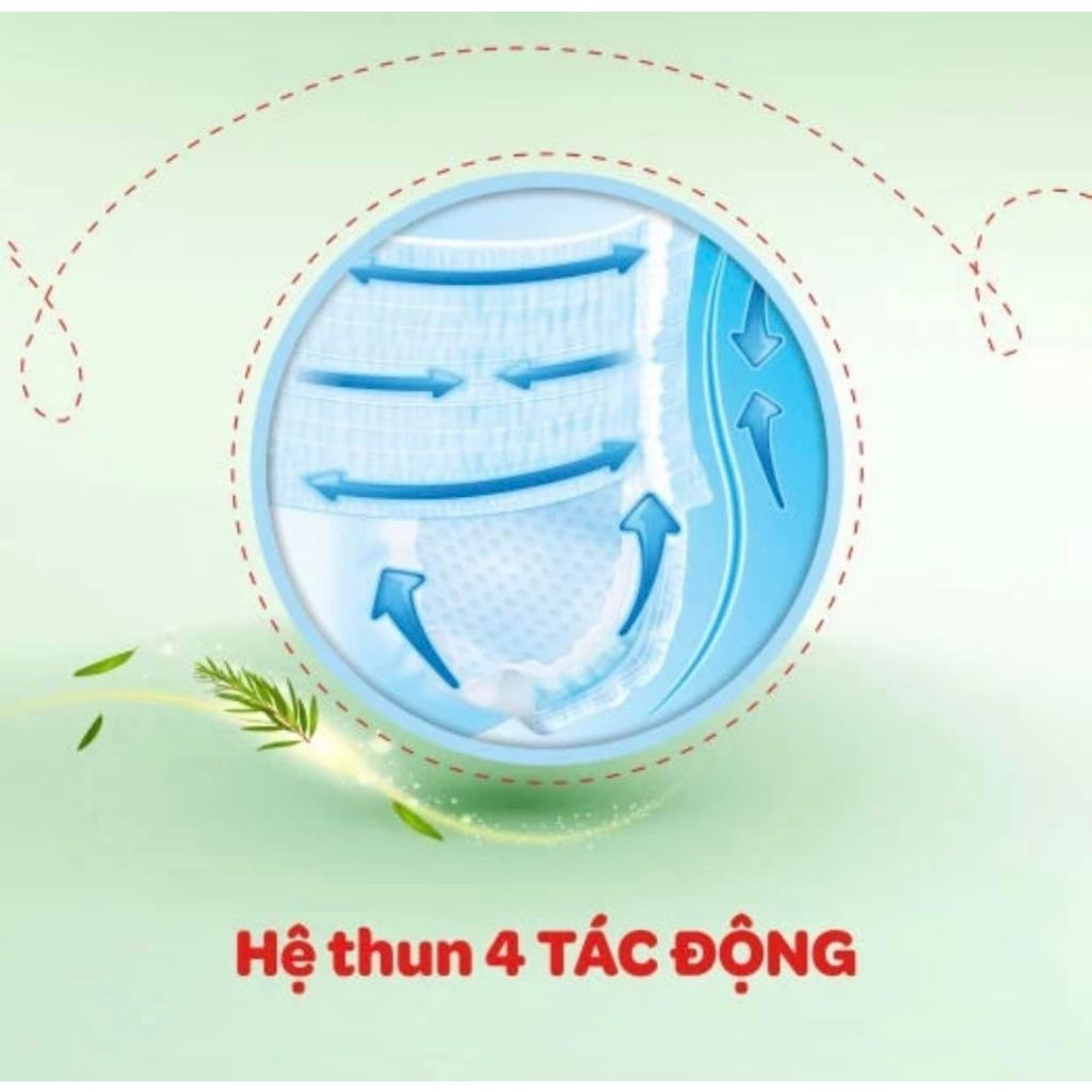 Combo 3 gói tã dán huggies sơ sinh tràm trà tự nhiên ngừa hâm S54+6