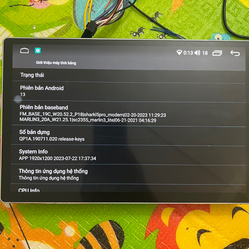 Màn hình Android ô tô 13.1 inch  TexPad TX8 Limited Edition  Bảo hành 18 tháng