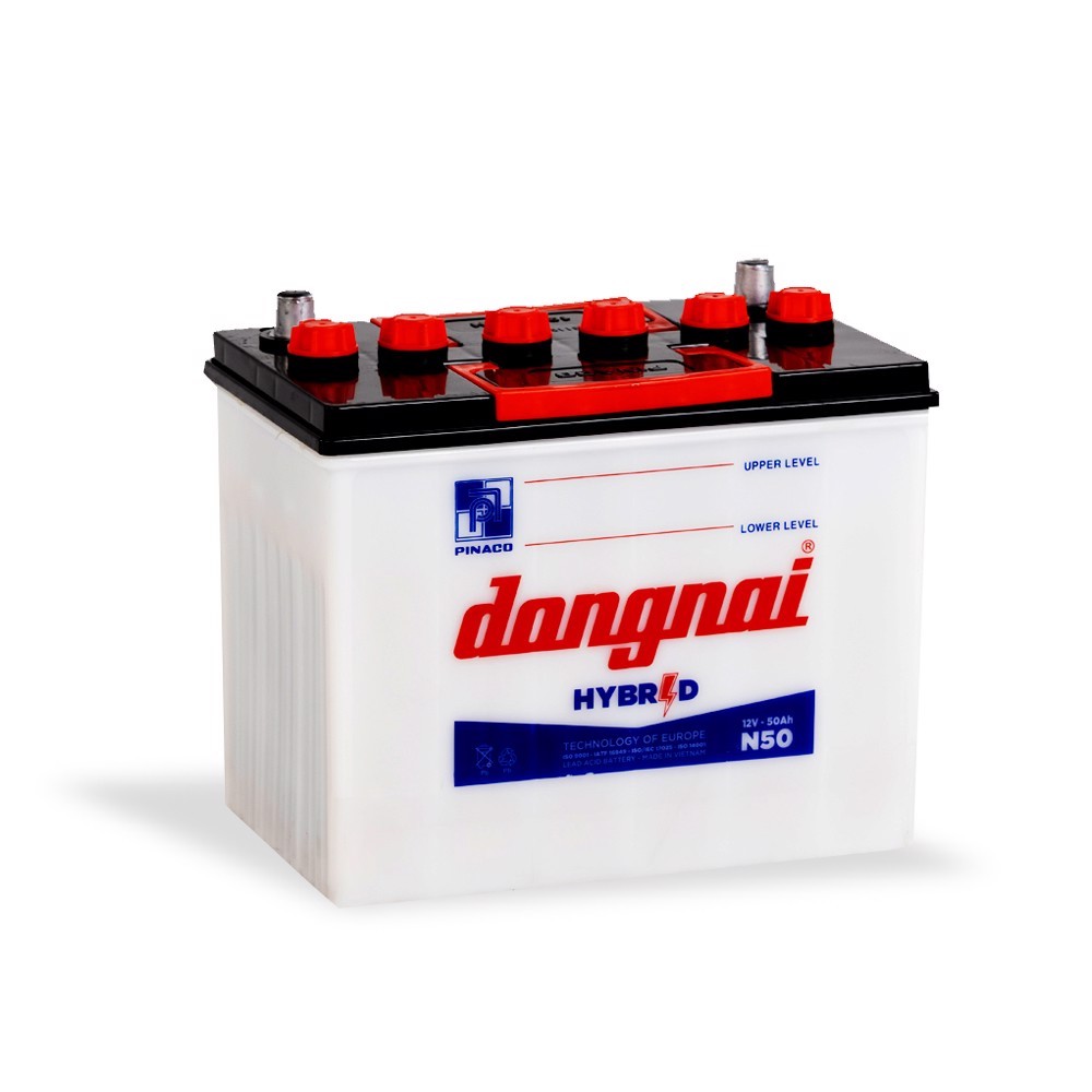 Ắc Quy Đồng Nai N50 12V - 50Ah cho xe KIA, MAZDA BT-50, MITSUBISHI Pajero, MITSUBISHI Zinger