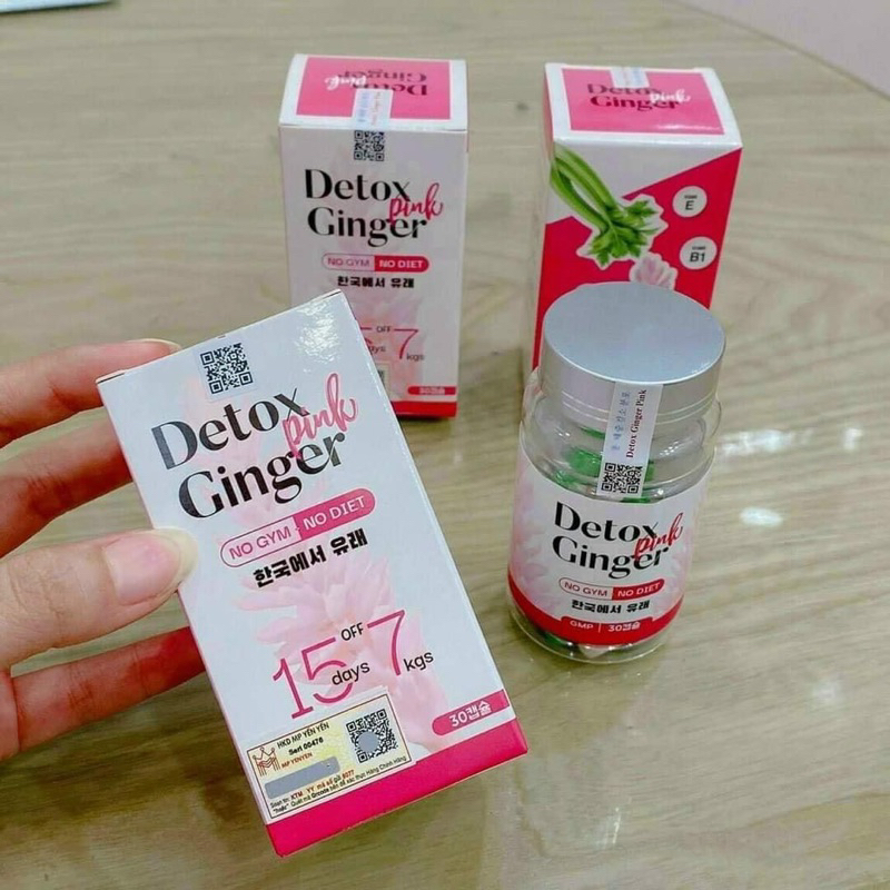 Giảm cân gừng DETOX GINGER PINK hỗ trợ giảm cân cho người béo phì,