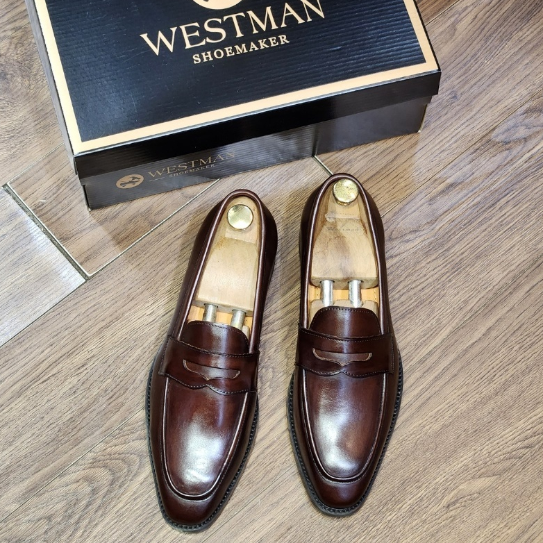 Giày Lười Penny Loafer Da Thật Westman W0023