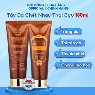 Tẩy Da Chết Tinh Chất Nhau Thai Cừu 3w Clinic Placenta Hàn Quốc 180ml Giúp Loại Bỏ Tế Bào Da Chết, Sạch Khuẩn & Trắng Da