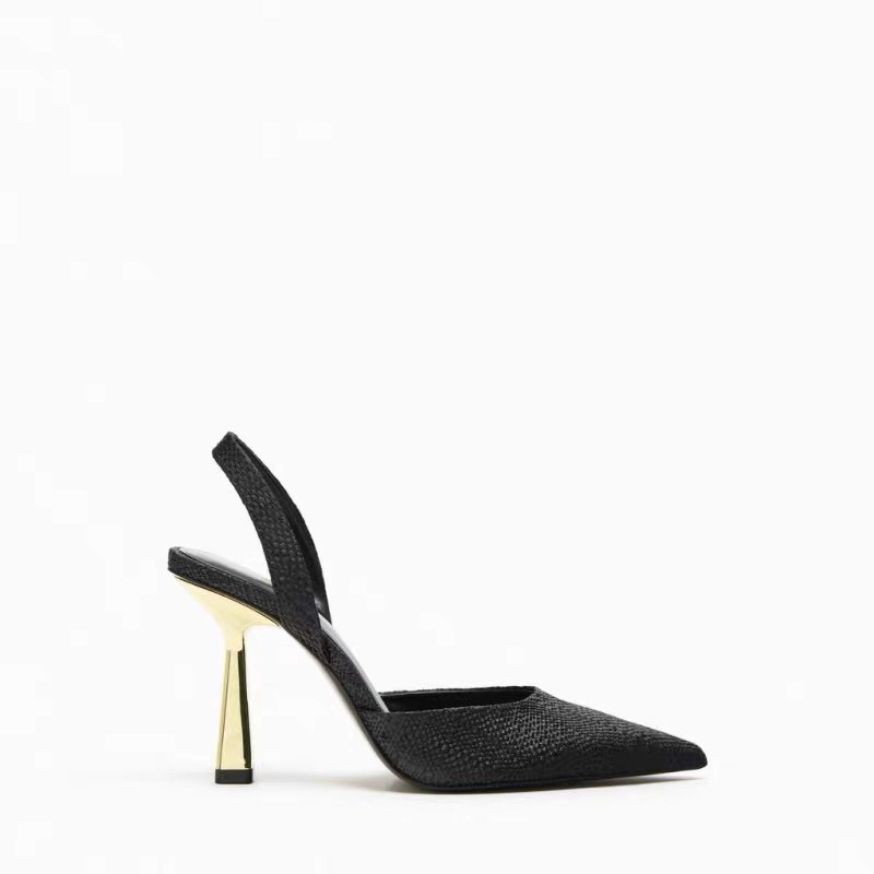 Order Giày Cao Gót Trơn Dáng Đan Cói Trơn Thanh Lịch