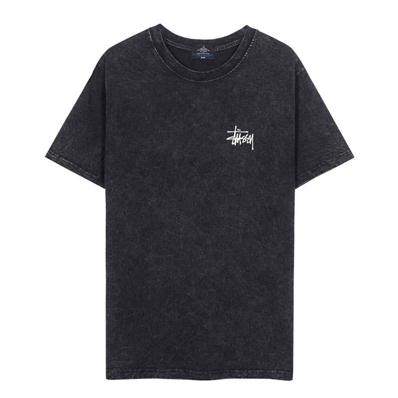 Xả kho thu hồi vốn - áo thun wash đen stusy,thời trang nam nữ 2023
