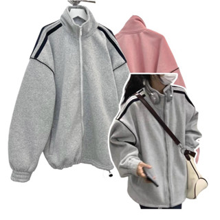 Áo Khoác Nỉ Phối Sọc Form Rộng_22Nastore