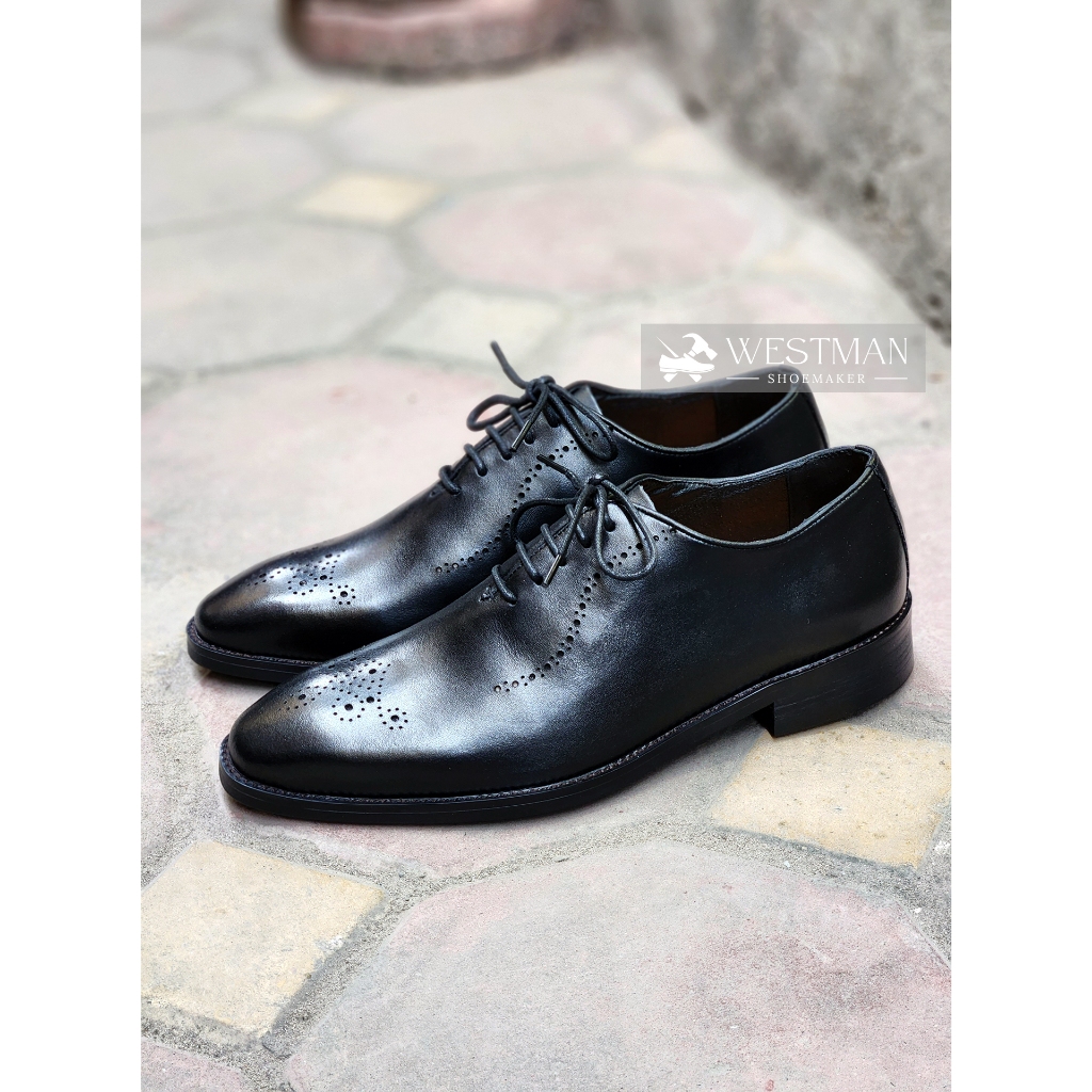 Giày Da Nam Oxford Brogues W0020DN - Họa Tiết Đục Lỗ