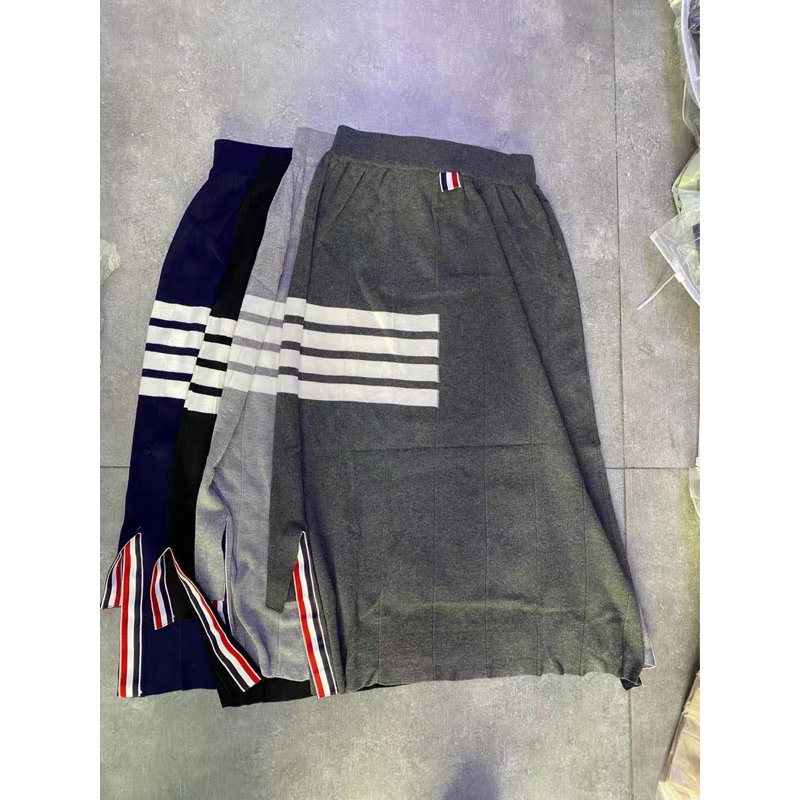 Order Chân Váy Dài Thome Browne Len Dệt Kim Dày Dặn Eo Chun