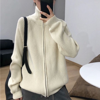 Áo khoác ngoài nam nữ chất len dày dặn kiểu dáng basic ba màu thời trang thu đông 2023