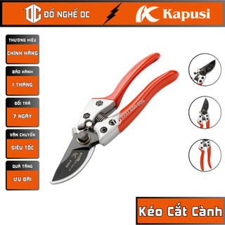 Kéo cắt cành siêu sắc, kéo tỉa cành cây, dụng cụ làm vườn đa năng k-8619 kapusi nhật bản lưỡi thép sk5, cắt tỉa cành cây