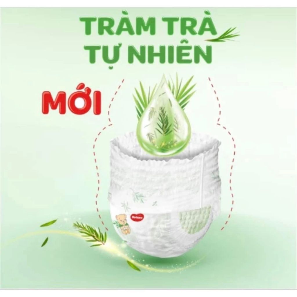 Combo 3 gói tã dán huggies sơ sinh tràm trà tự nhiên NB70+6
