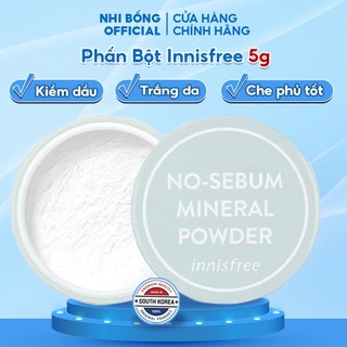 [NEW 2022] Phấn Phủ Bột Kiềm Dầu Dạng Bột Khoáng Innisfree Hàn Quốc No Sebum Mineral Powder Trắng Da /che Phủ Tốt 5g