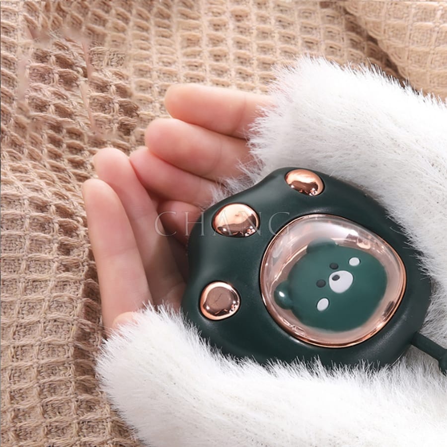 Máy Sưởi Ấm Mini Cầm Tay Đa Năng Hình Chân Mèo Pin Sạc 2400Mah 4 Tiếng Sử Dụng - Máy Massage Sưởi Ấm Tay Nhỏ Gọn