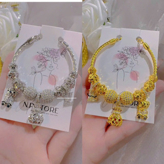 Vòng tay pan 3 charm túi tiền lưới Kami trang sức sỉ