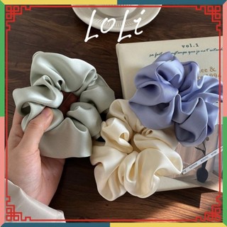 Dây cột tóc vải scrunchies màu trơn