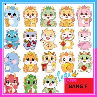 Combo 100 bao lì xì chibi chipi hoạt hình tết lì xì chibi 2024 mẫu mới đẹp dễ thương độc lạ - Lana Queen