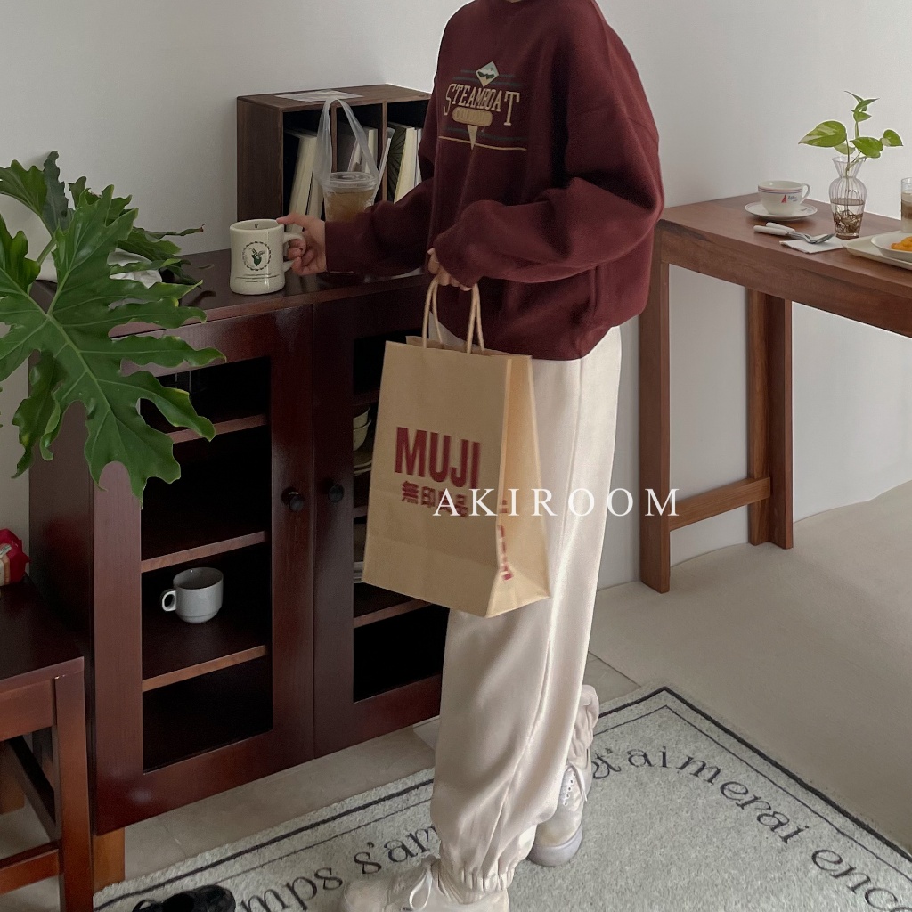 Quần jogger nỉ bông cạp chun có dây rút 60068