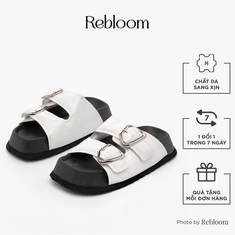 [Flash Deal Xả Kho] Dép Nữ Rebloom - Dép Sandal Quai Ngang Đế Chunky Cao 5Cm - Phong Cách Năng Động Dành Cho Nữ