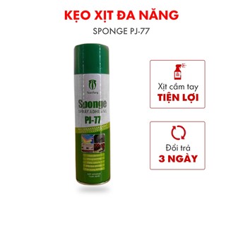 Keo xịt đa năng dán tường xốp SPONGE PJ-77 siêu dính tiện lợi - Trang Trí Hà Linh