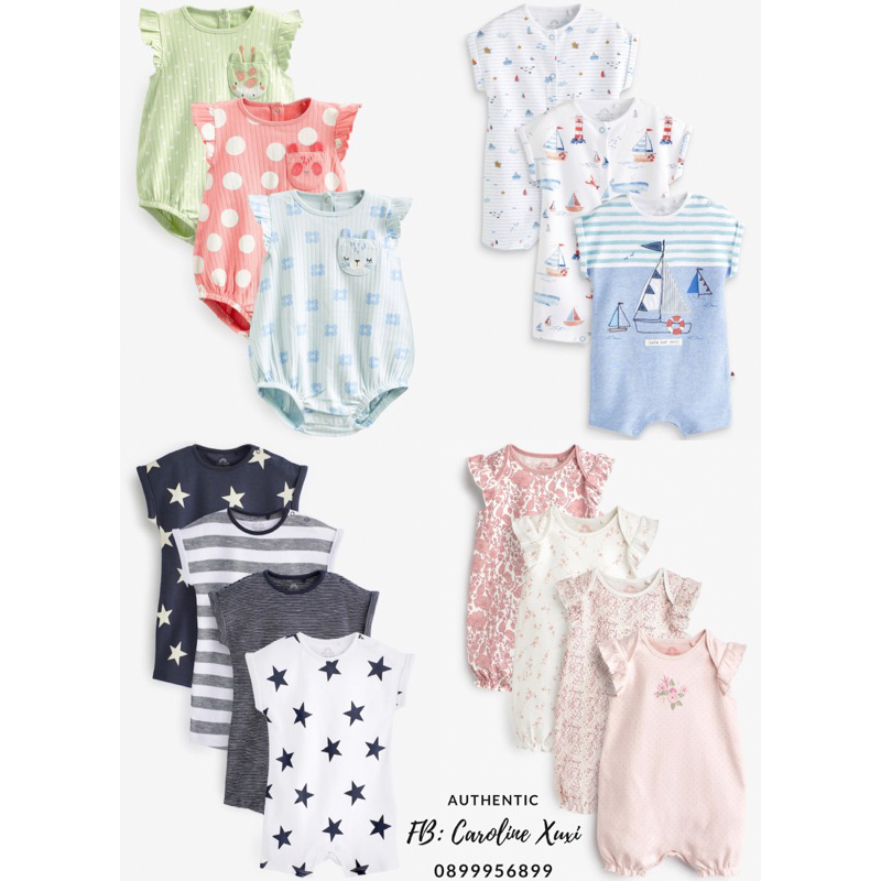 Set rompers cho bé trai bé gái săn sale