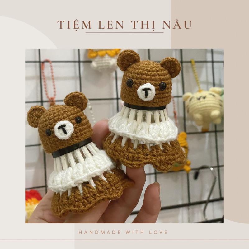 Cầu Lông - Móc khoá len