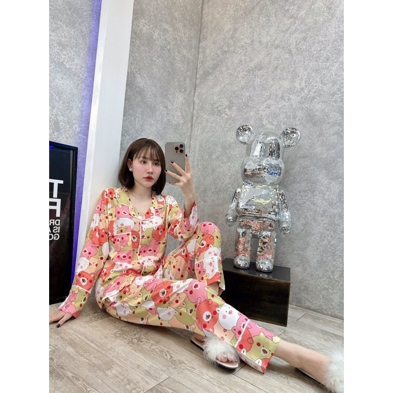 Đồ Bộ Tole Nữ, Pyjama Tay Dài Quần Dài Tole Lanh VNXK  doboxinh