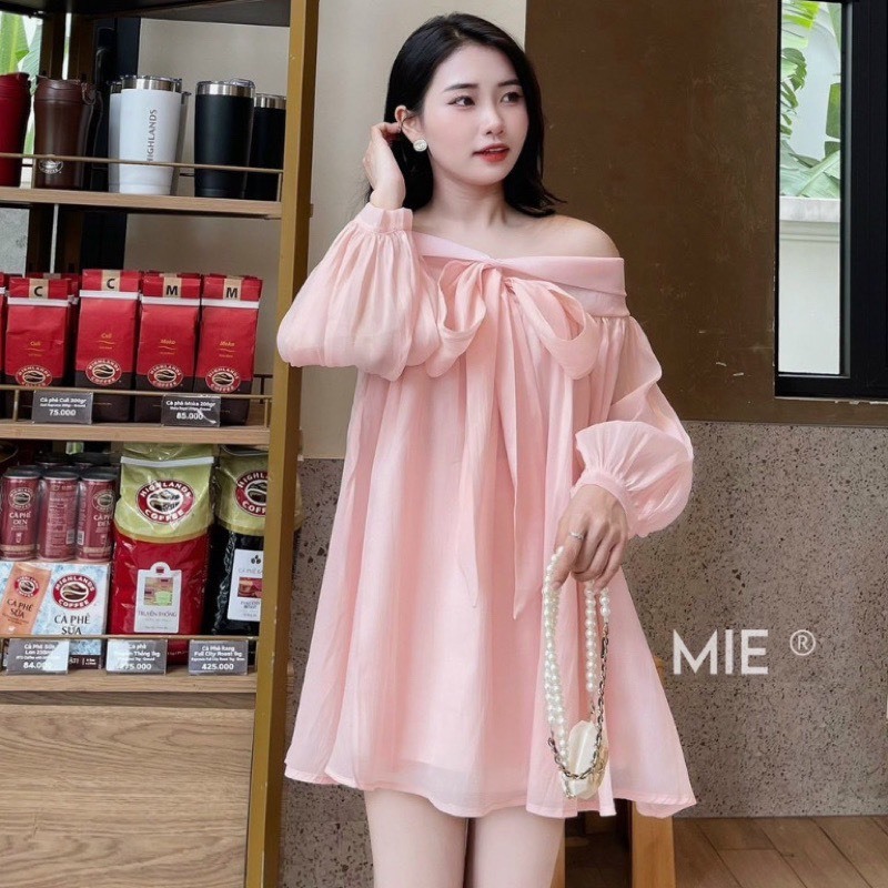 💖FREESHIP💖ÁO VÁY TRỄ VAI NƠ TO DÀI TAY CHẤT VOAN TƠ BỒNG BỀNH - TÚ ANH SHOP