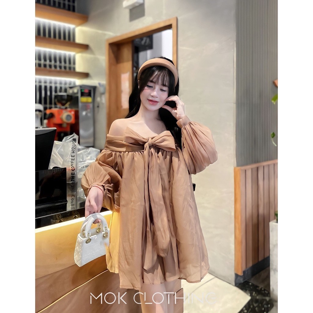 💖FREESHIP💖ÁO VÁY TRỄ VAI NƠ TO DÀI TAY CHẤT VOAN TƠ BỒNG BỀNH - TÚ ANH SHOP