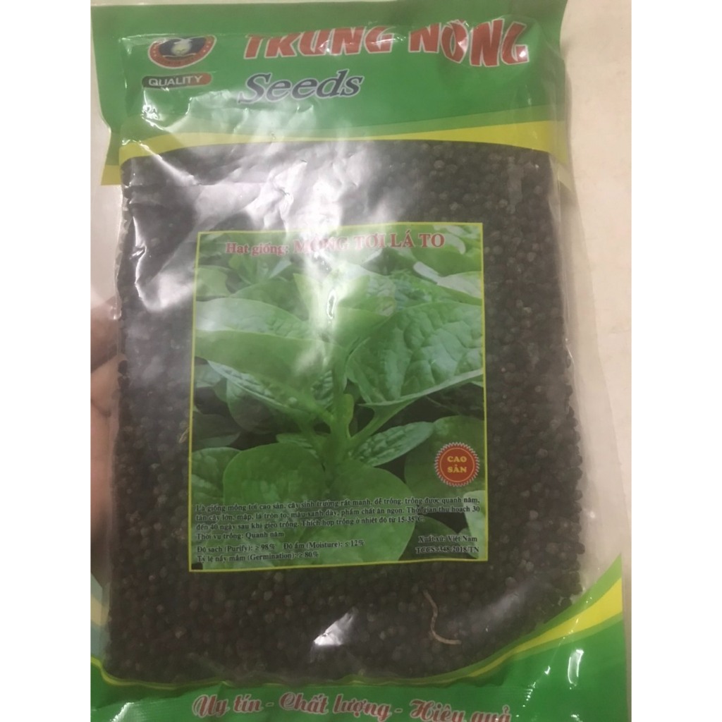 Hạt giống rau mùng tơi lá to cao sản (500gam)