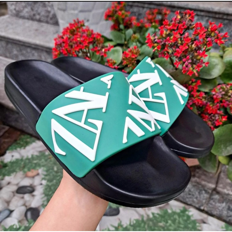 Dép nam quai ngang, dép đế đúc ZABA siêu đẹp đế đúc eva kết hợp quai phối chữ tinh tế, size 38-43