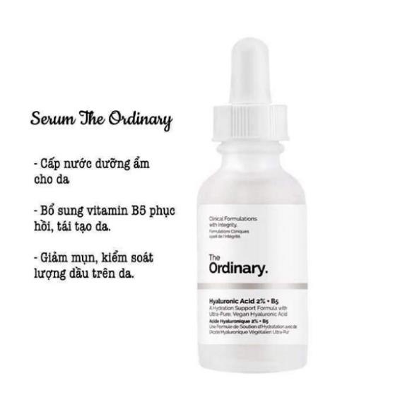Serum The Ordinary Hyaluronic Acid 2% + B5 cấp nước, phục hồi da dung tích 30ml