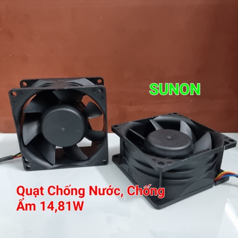 Quạt Tản Nhiệt Phản Lực Chống Nước 12V~14,81W~8x8x3,8cm