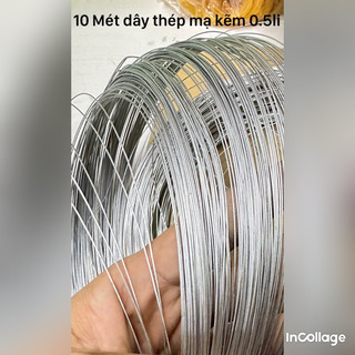 10 mét dây thép mạ kẽm 0.5li làm hoa giấy - Dây thép trang trí, dây thép đa năng