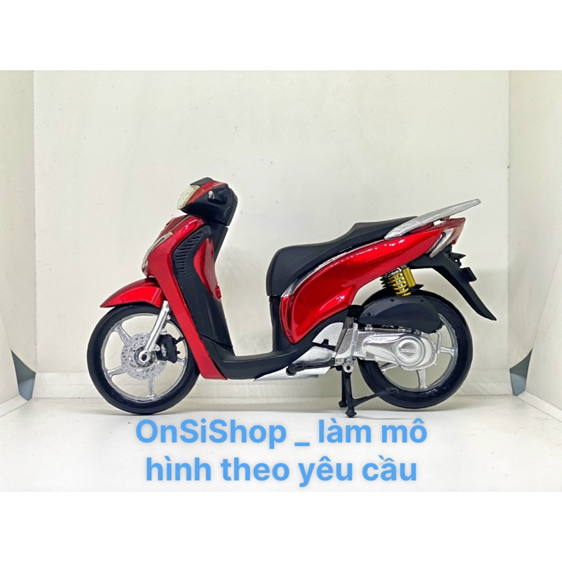MÔ HÌNH XE MÁY SH Ý SH 150i SH 150 ( ĐỎ ) TỈ LỆ 1/12