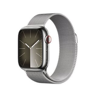 Apple Watch Series 9 41mm (GPS + Cellular) Viền thép không gỉ - Dây Milanese