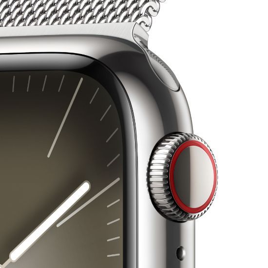 Apple Watch Series 9 41mm (GPS + Cellular) Viền thép không gỉ - Dây Milanese