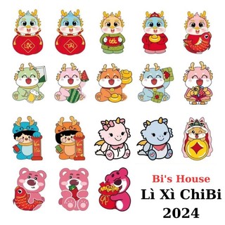 Combo 100 Bao Lì Xì Chibi Năm Giáp Thìn 2024