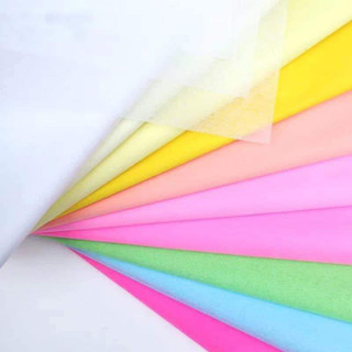 Tập 50 tờ giấy mếch lụa gói hoa, làm oản tài lộc đẹp rẻ